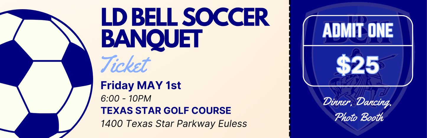 Soccer Banquet Ticket